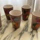 6 Vintage vallauris ceramic orangeade cups