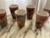 6 Vintage vallauris ceramic orangeade cups