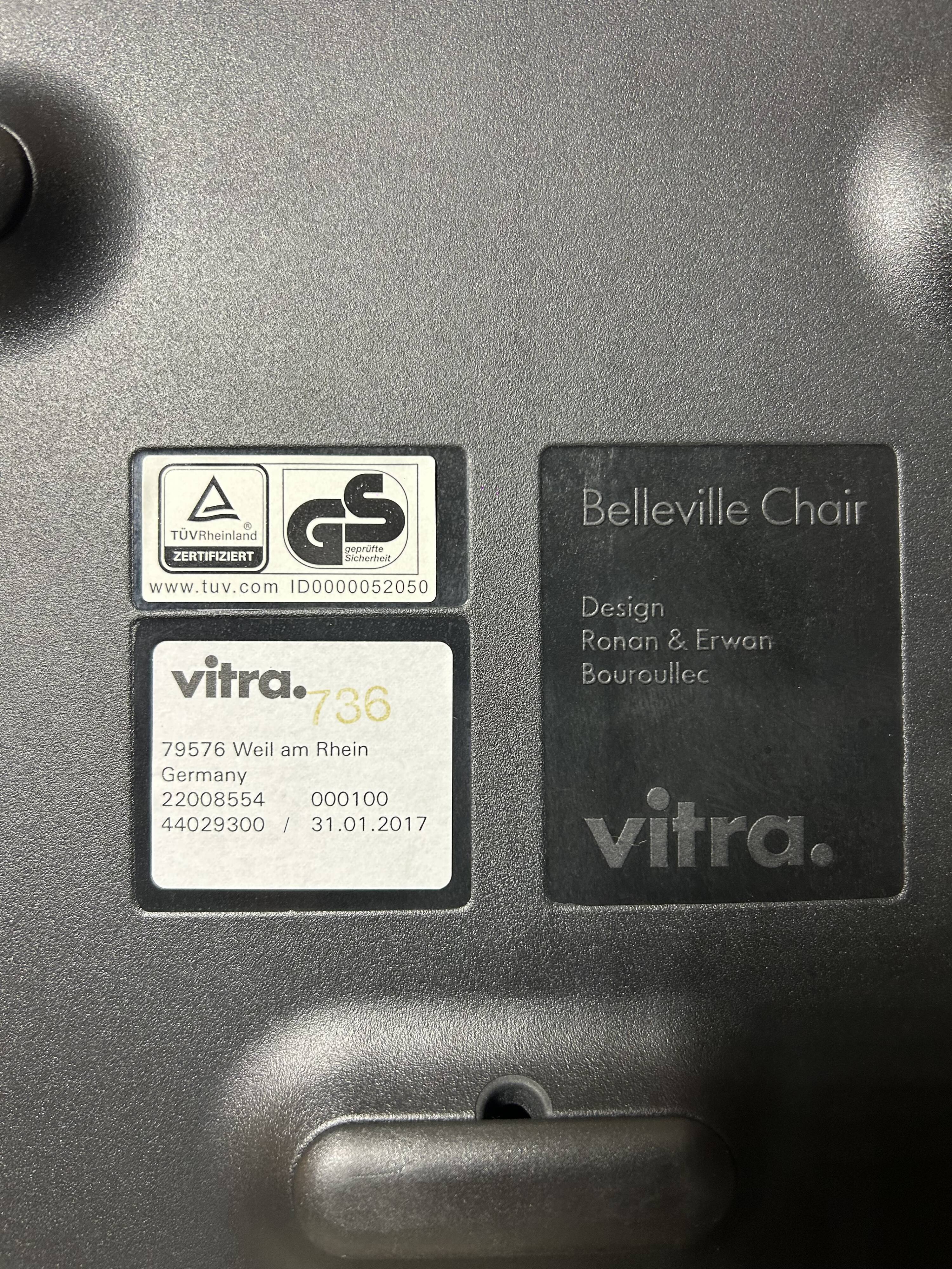 Vitra Belleville black chaise by Bouroullec