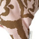 Ottoman cushion cover style pink ikat, olive - 50 x 50
