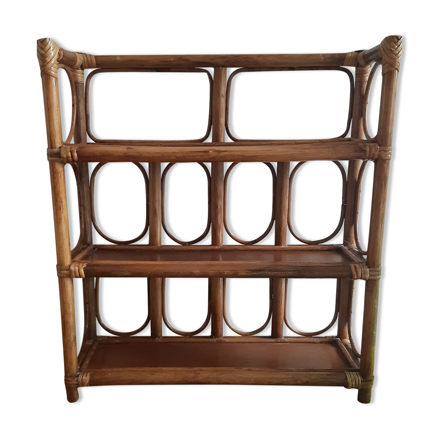 Rattan shelf