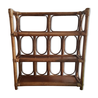 Rattan shelf