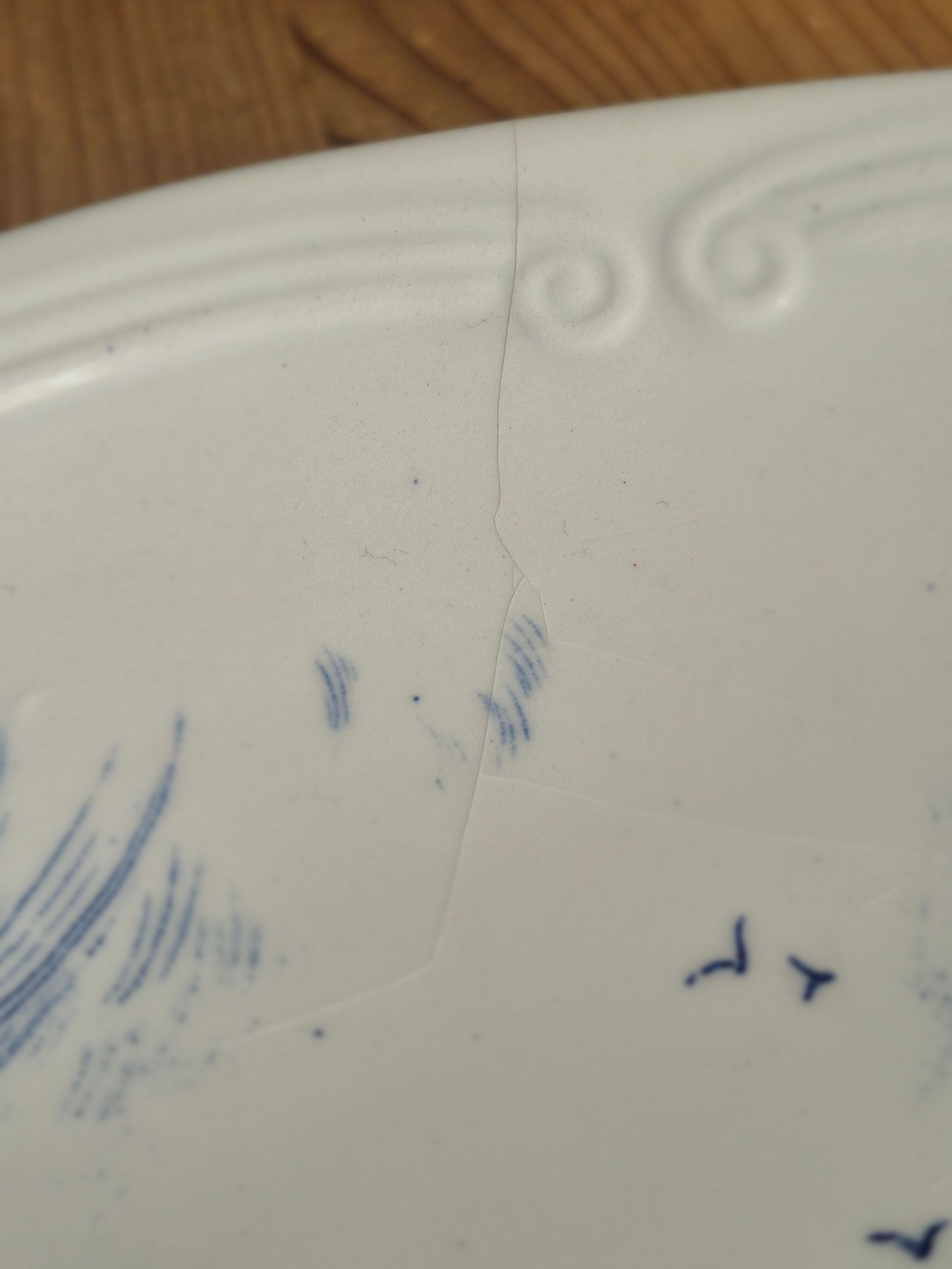 Vintage Gien oval platter