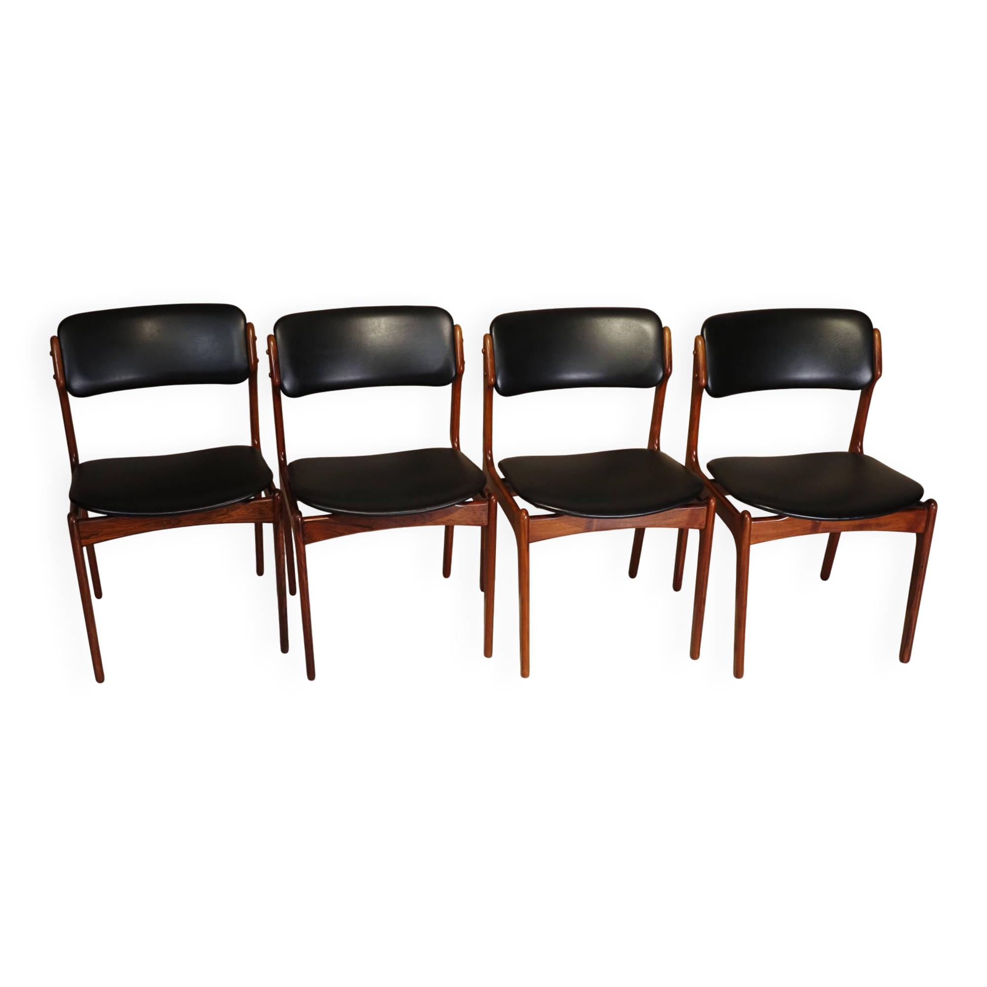 Model 49 dining chairs by Erik Buck for OD Møbler, 1960s