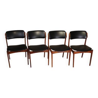Chaises de salle à manger modèle 49 par Erik Buck pour O.D. Møbler, années 1960