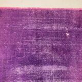 Old tribal Distressed Overdyed Vintage Turkish Wool Rug 194x102 cm Medium