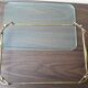 Glass and metal tray "Le France"