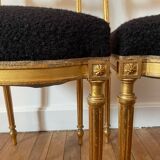 Pair of Louis XVI style flying chairs