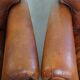 Set of 2 sheepskin leather armchair in English style