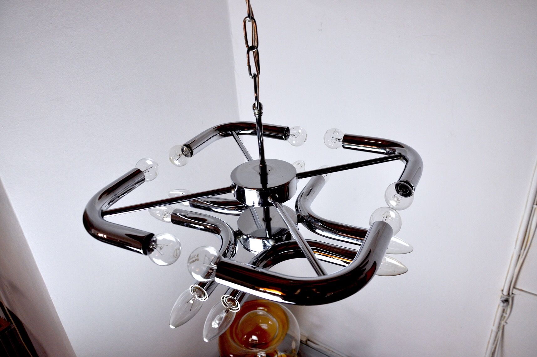 Regency Space-Age chandelier, Italy, 1970