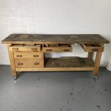 Workbench on wheels - 225 cm