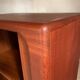 Armoire à rideau scandinave en teck vintage