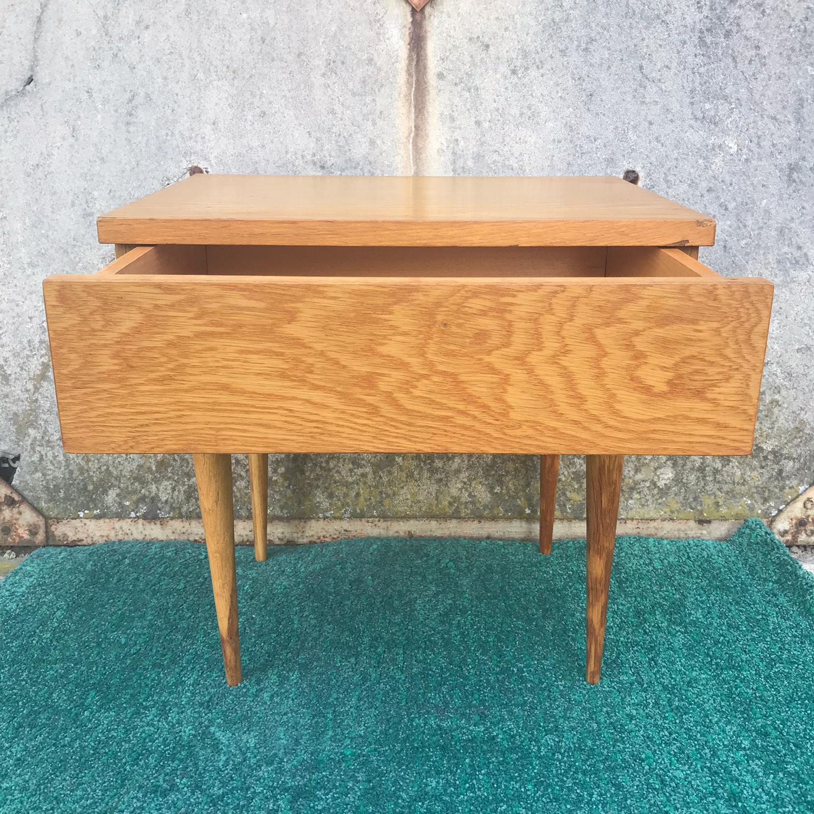 Vintage bedside table with drawer