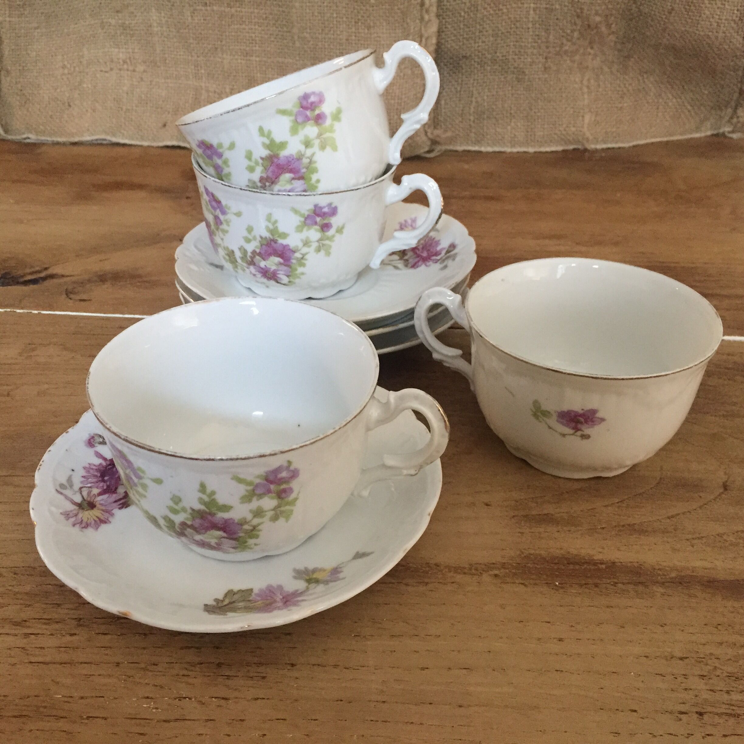4 tea cups French co
