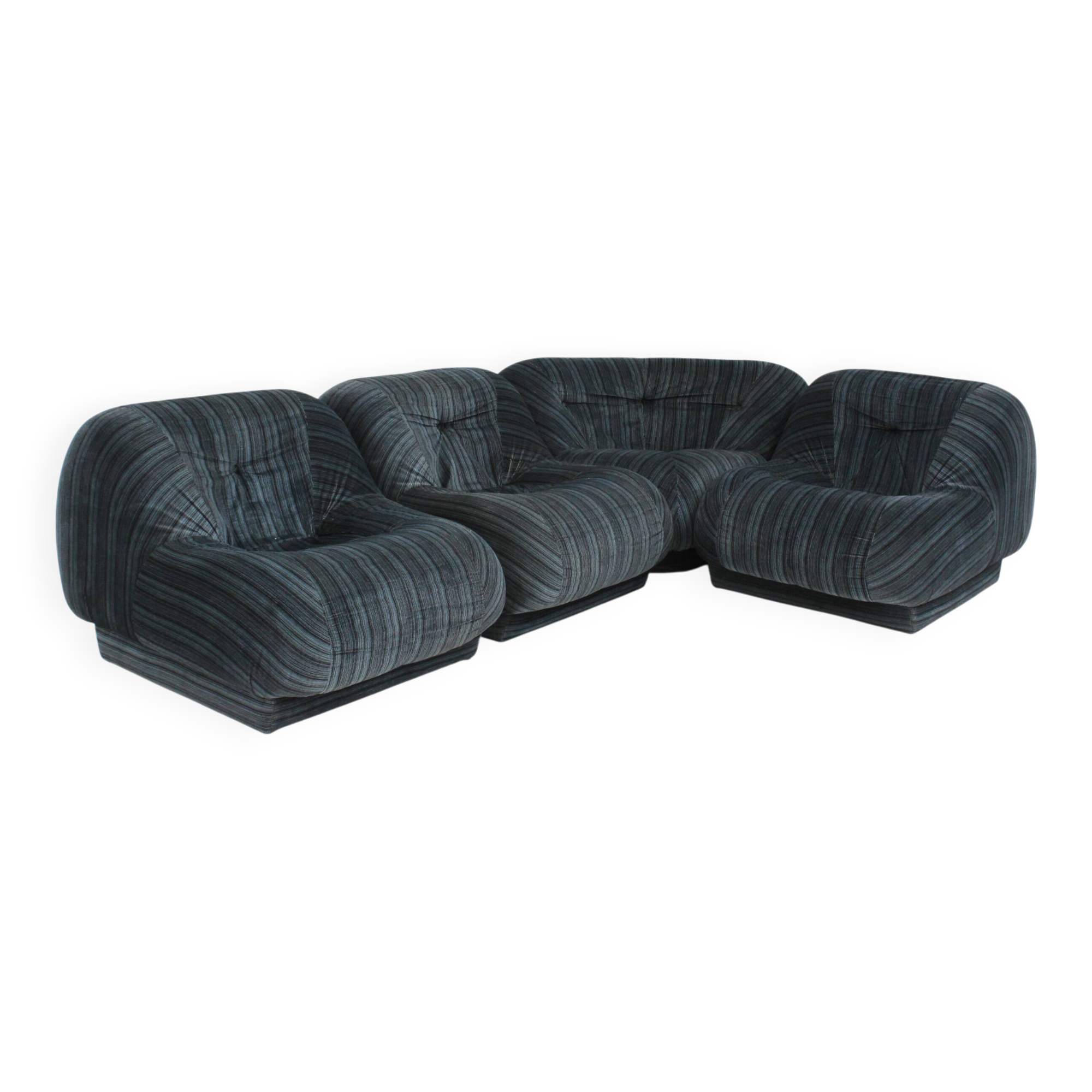 Vintage Italian modular sectional sofa 1970s