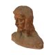 Old Abstract Terracotta Bust of Christ Life Size