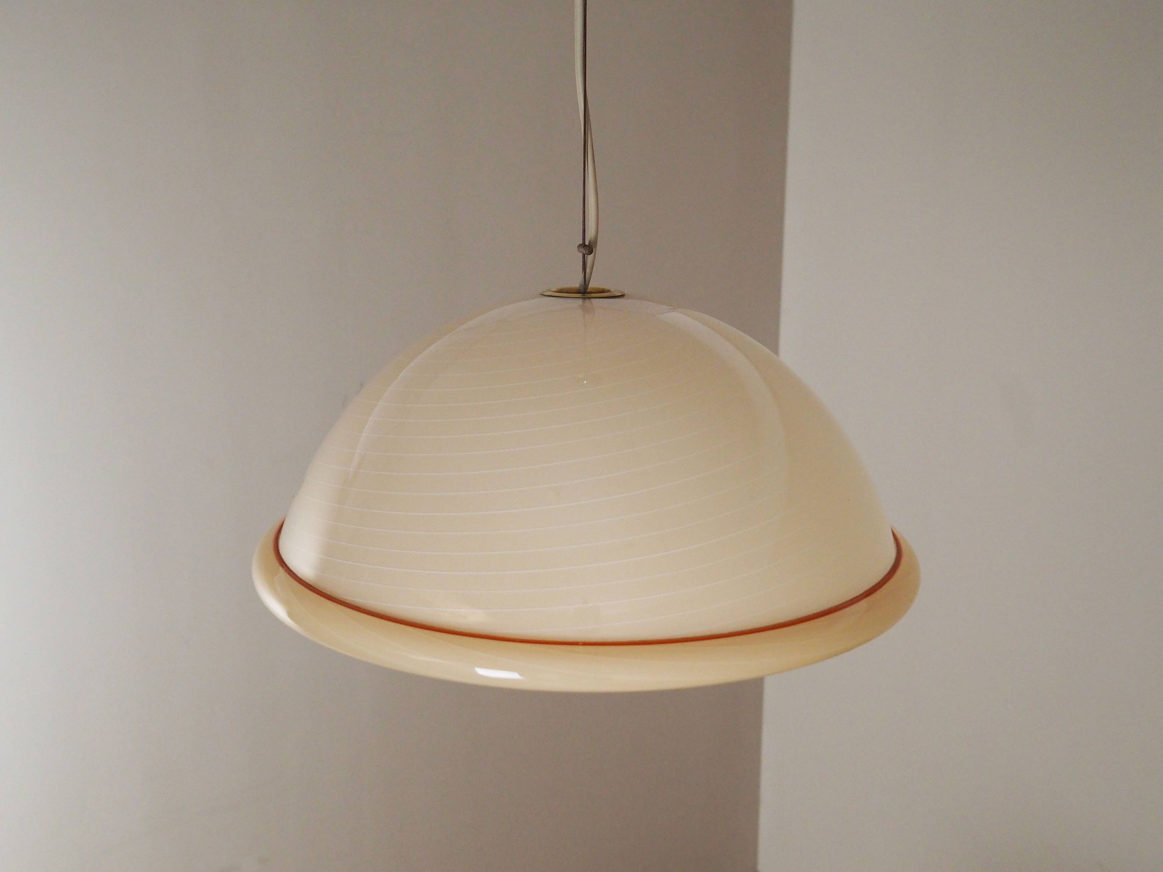 Pendant lamp, Murano glass, Italian design, 1970s, production: Italy
