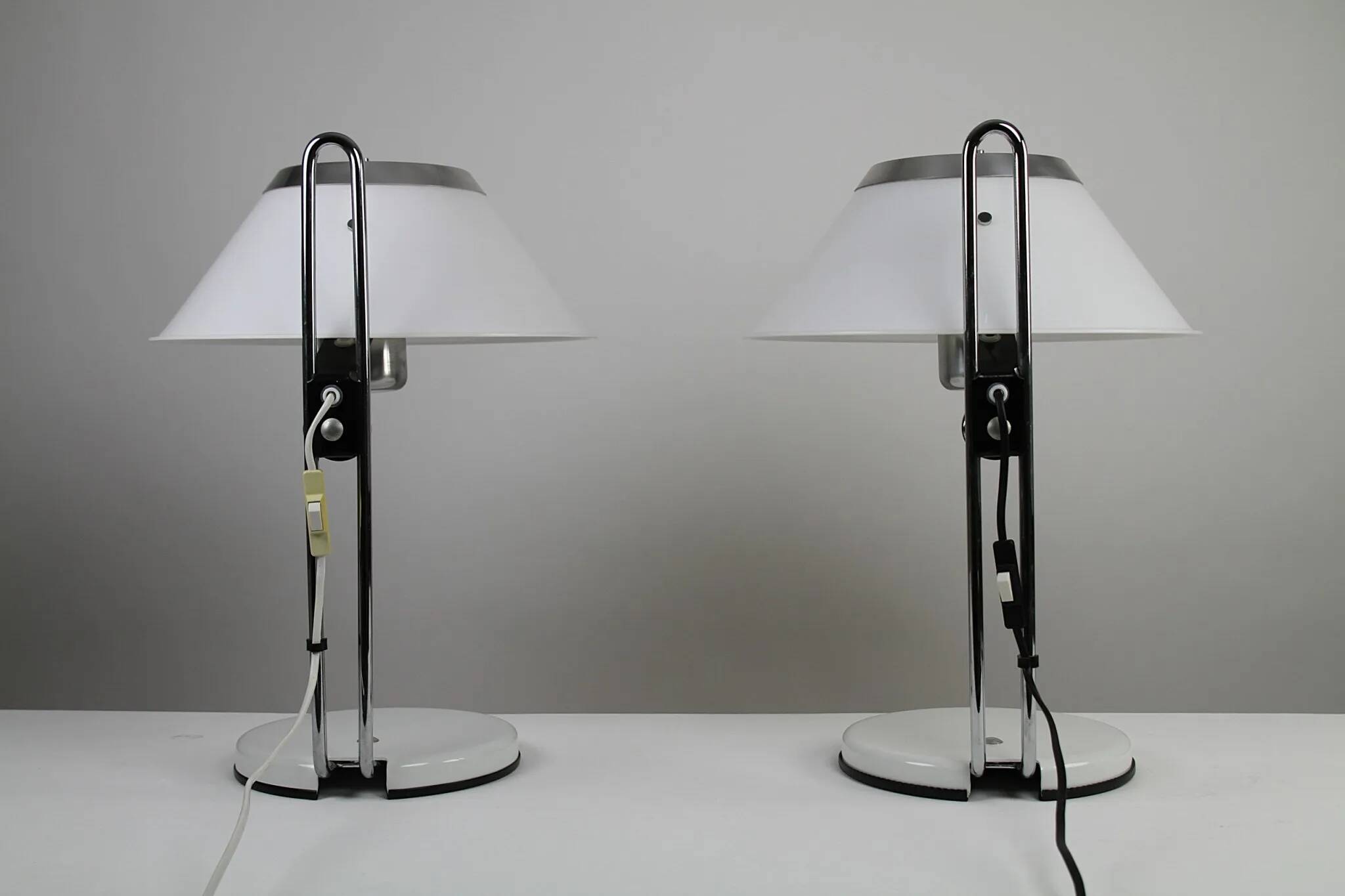 Pair of “Mars” Table Lamps, Model 5937 – Per Sundstedt for Ateljé Lyktan, Sweden, circa 1970s–1980s