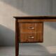 Vintage Scandinavian modern teak desk from the 1960s with drawers.