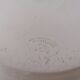 Round dish porcelain on fire