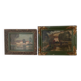 Pair of antique paintings