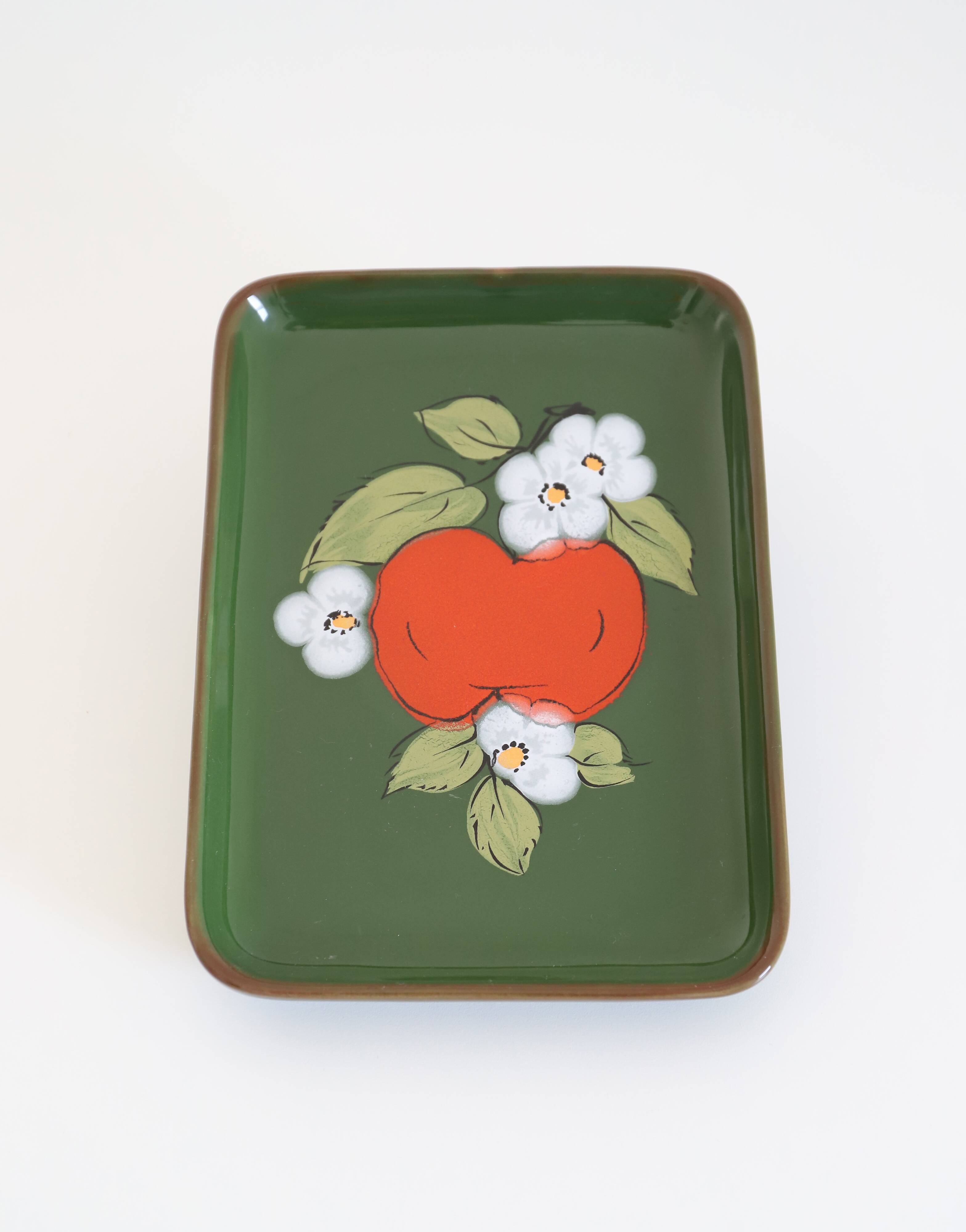 Small rectangular vintage dish '70 ZELLER KERAMIK