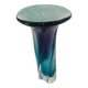 Vase kosta boda en verre violet bleu vert et transparent