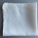 Set of 5 tea towels, handkerchiefs, embroidered pouches