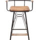 Bar chair made of iron and wood