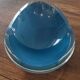 Signed art glass ashtray or bowl – vintage blue design