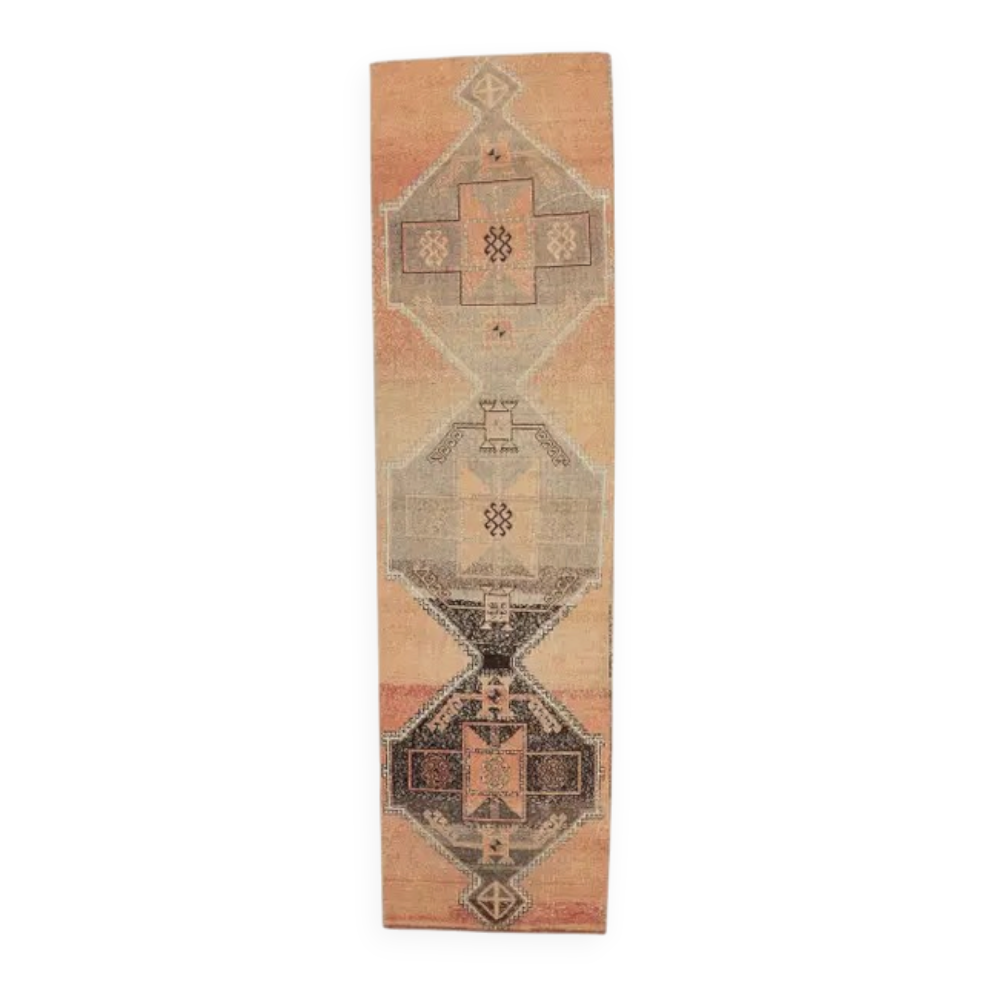 Turkish Oushak Wool Runner 85x320
