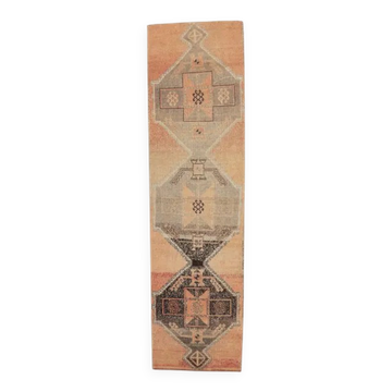 Turkish Oushak Wool Runner 85x320