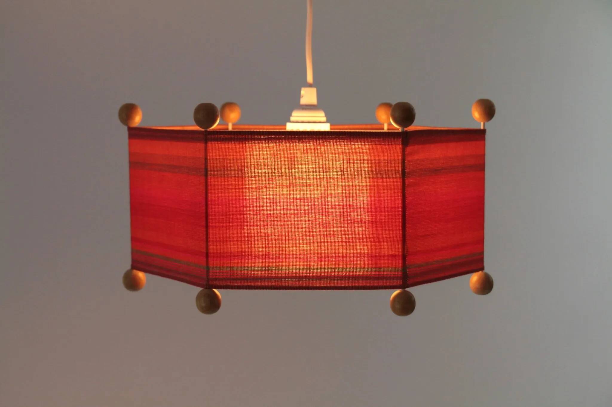 Hexagonal Pendant Lamp, North Sweden — 1960s/1970s
