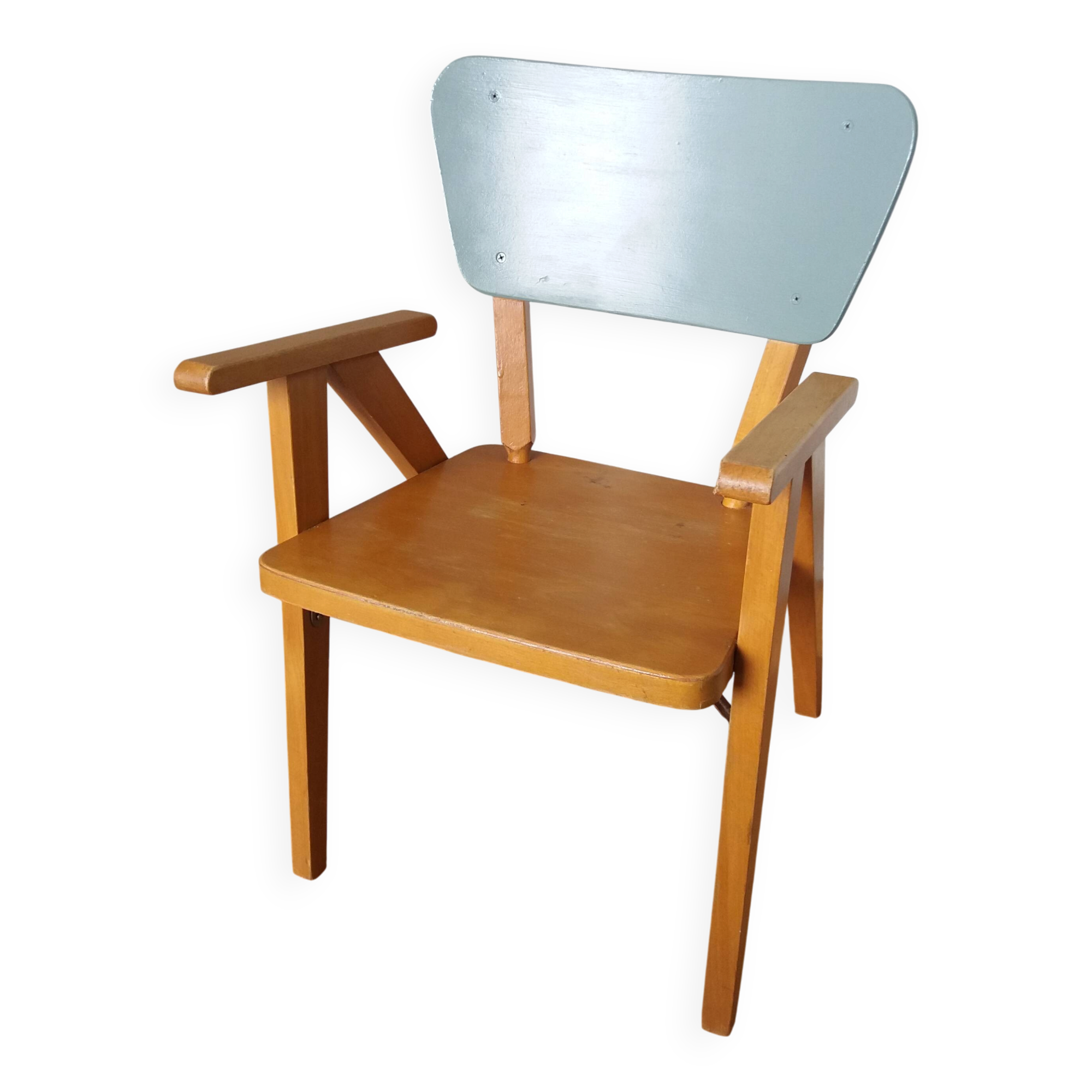 Fauteuil chaise enfant pieds compas
