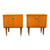 Paire de chevets des années 60-70