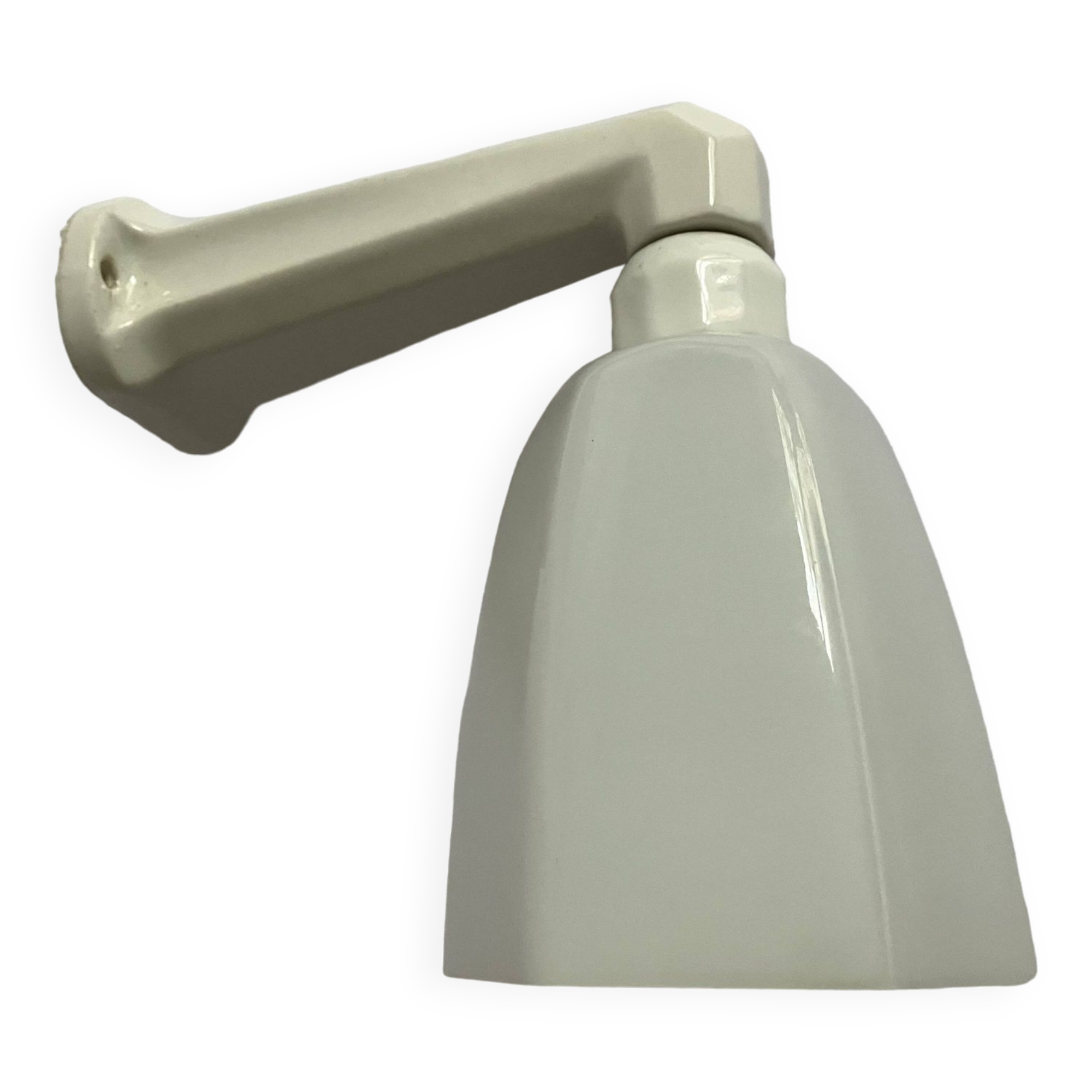 Art deco wall lamp, porcelain and opaline