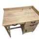 Vintage industrial wooden side table/desk
