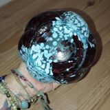 Artistic blown glass vase, speckled decoration, 1960s–70s