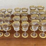 Crystal service from Saint Louis with 40 glasses - "Thistle" collection.