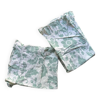 Pair of vintage floral pillowcases