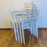 Ensemble de 4 chaises en bois