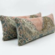 Lot de 2 housses de coussin turque vintage 38x119 cm