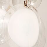 Italian mid-century Murano, Venetian glass disc chandelier by Vistosi