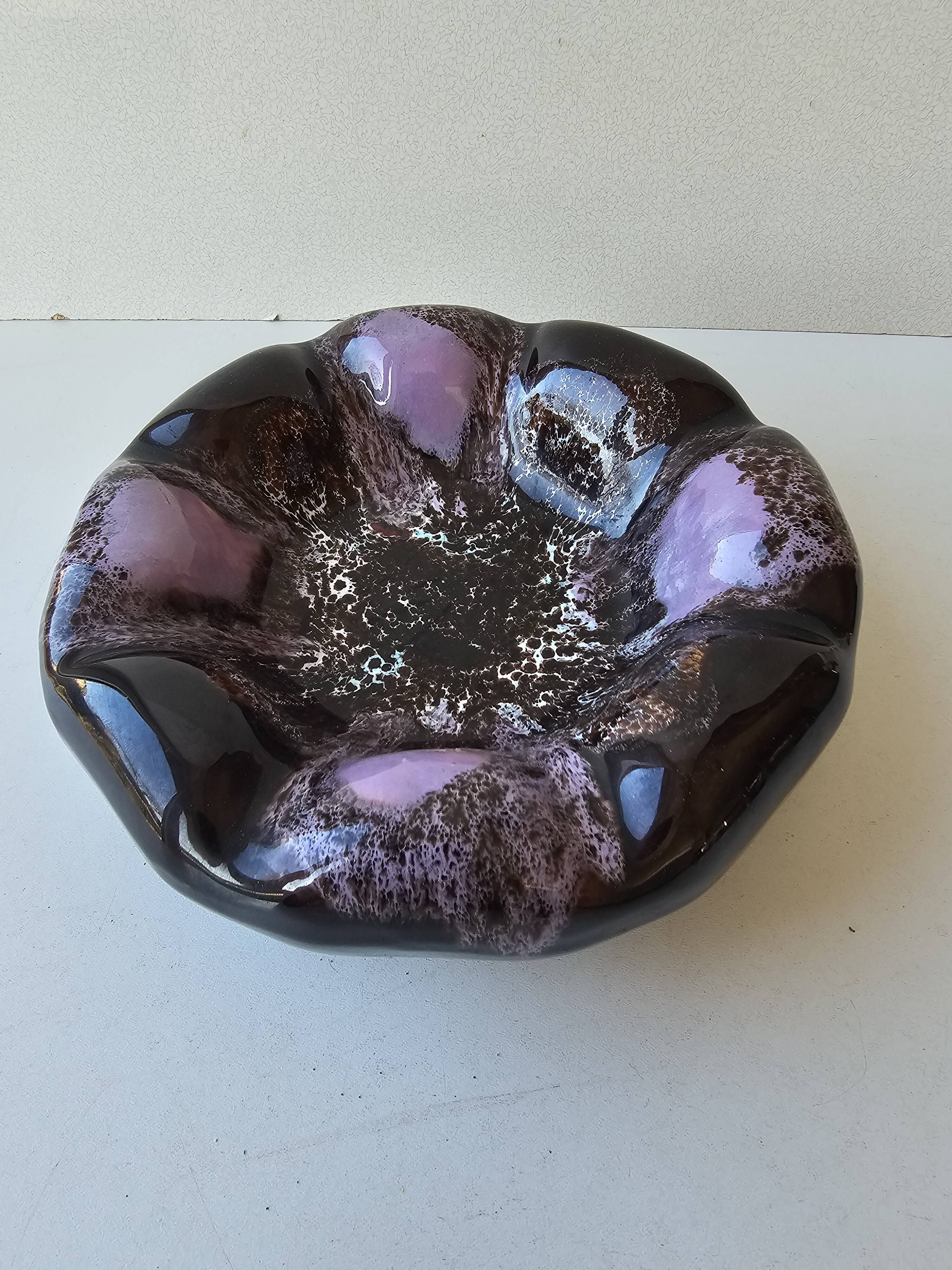 Ashtray dish ceramic Vallauris