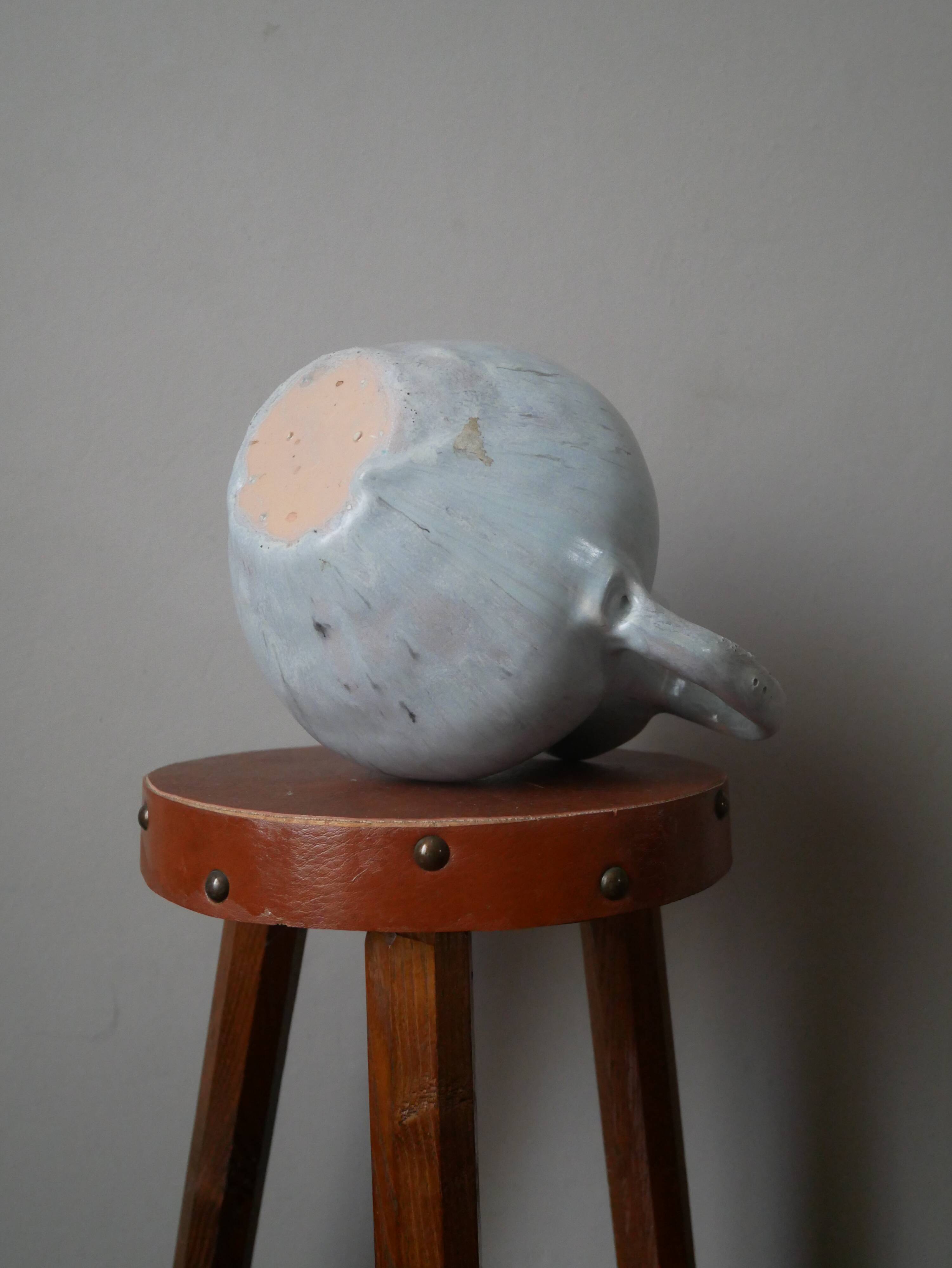 Vase with handle pitcher handmade pottery ceramic Wabi-Sabi Japandi Scandinavian countryside