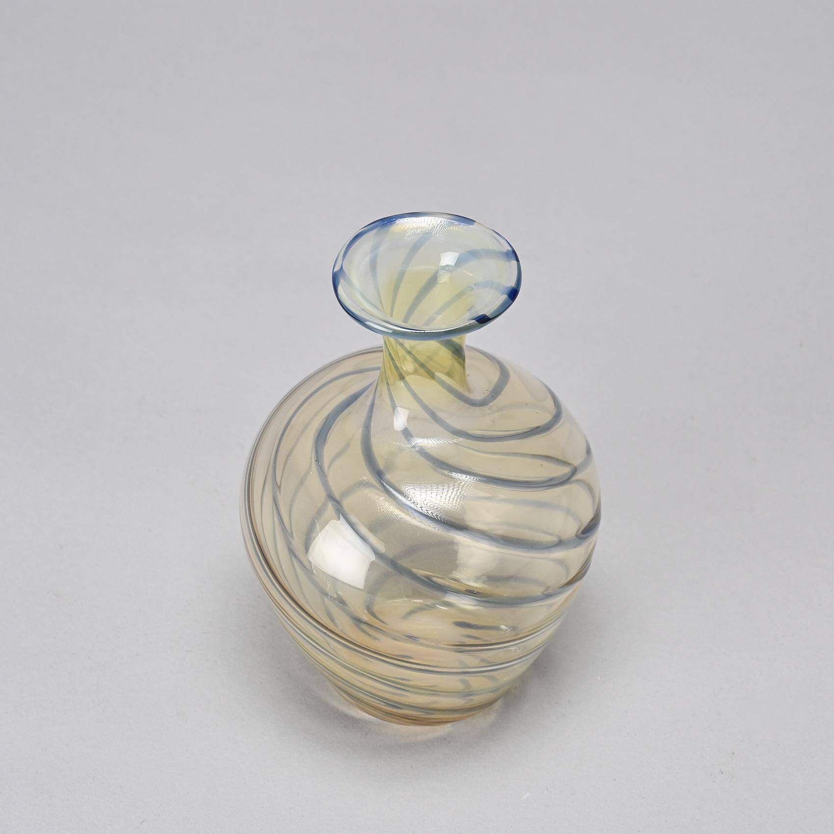 Blown glass vase, 1989