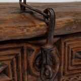 Antique Hand Carved Nuristani Storage Chest
