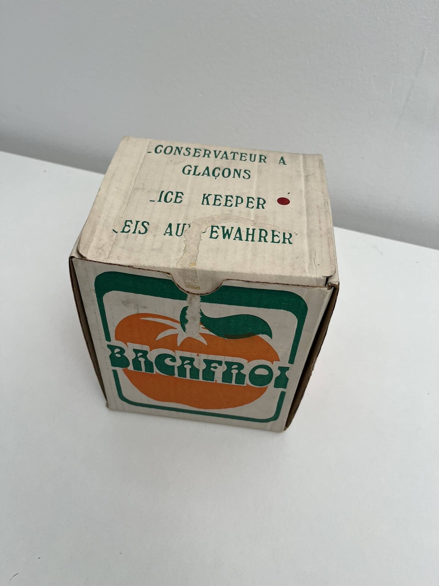 Seau a glace glaçons vintage en forme de pomme