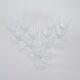 Set of crystal glasses, Danish design, 1970s, manufactured in Denmark