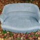 Banquette vintage velours L122